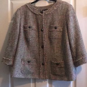 Talbots 16W Multi Colored Blazer